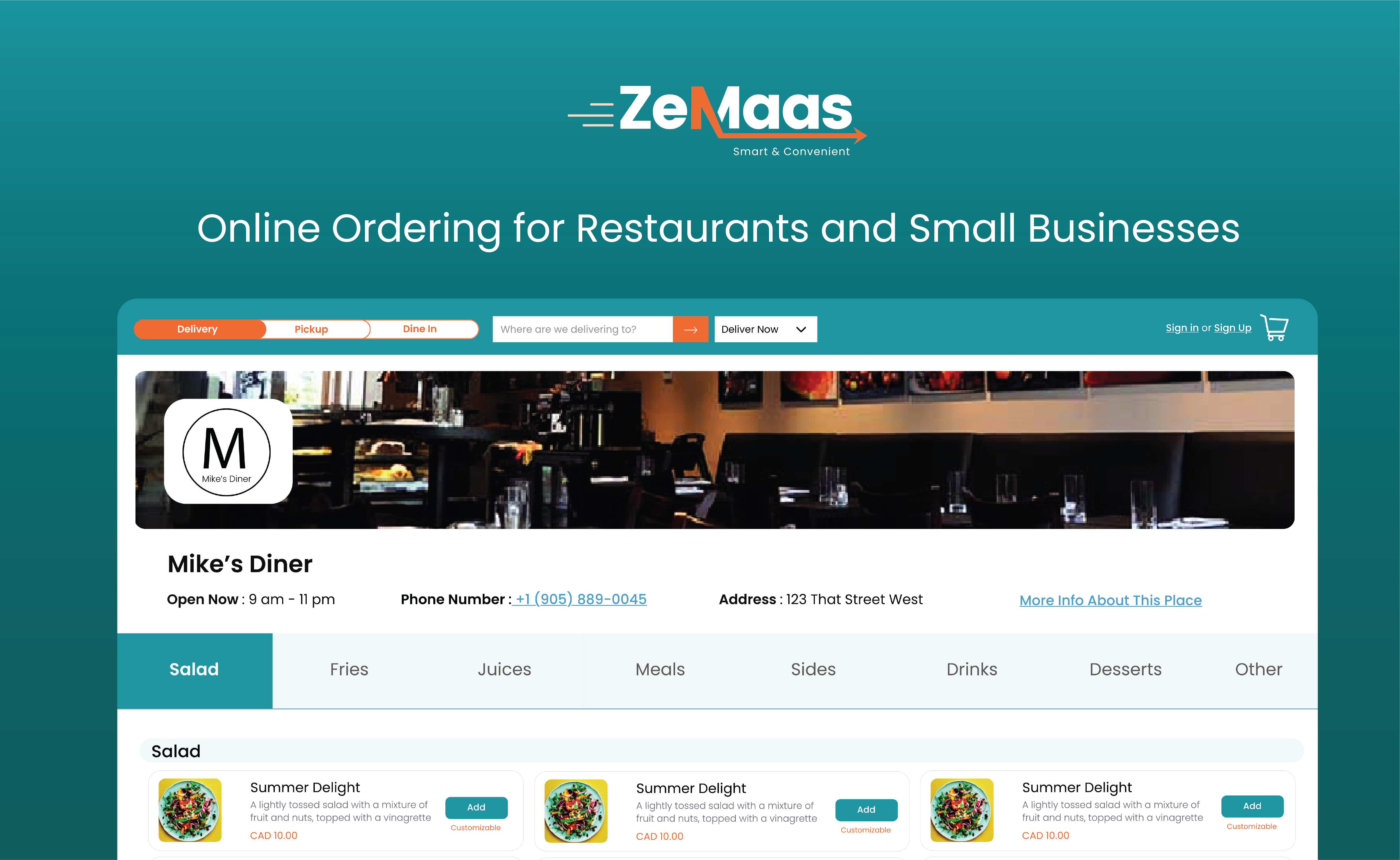 ZeMaas Online Ordering Solution gallery image