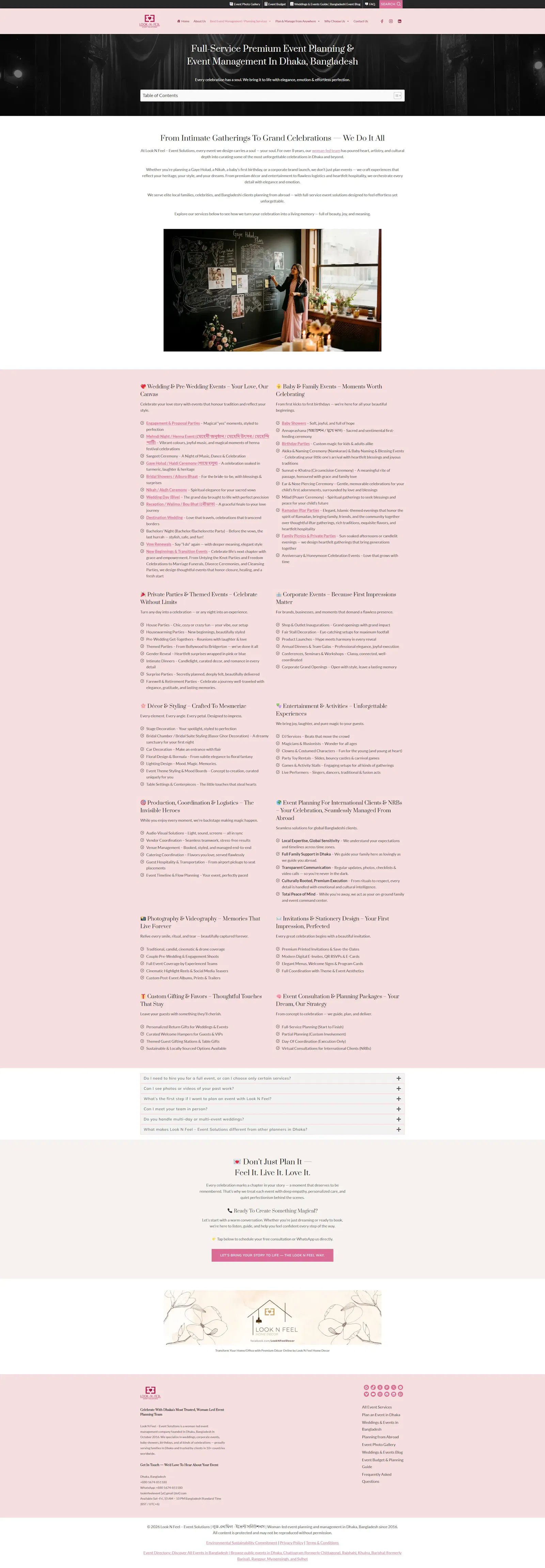 Look N Feel - Event Solutions Website screenshot 4