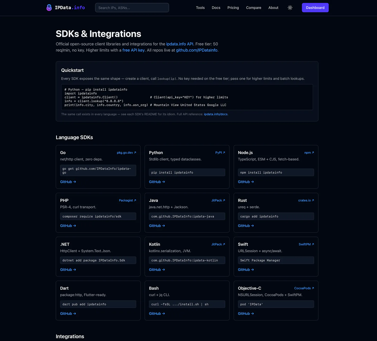 Know every IP — free IP geolocation API screenshot 3