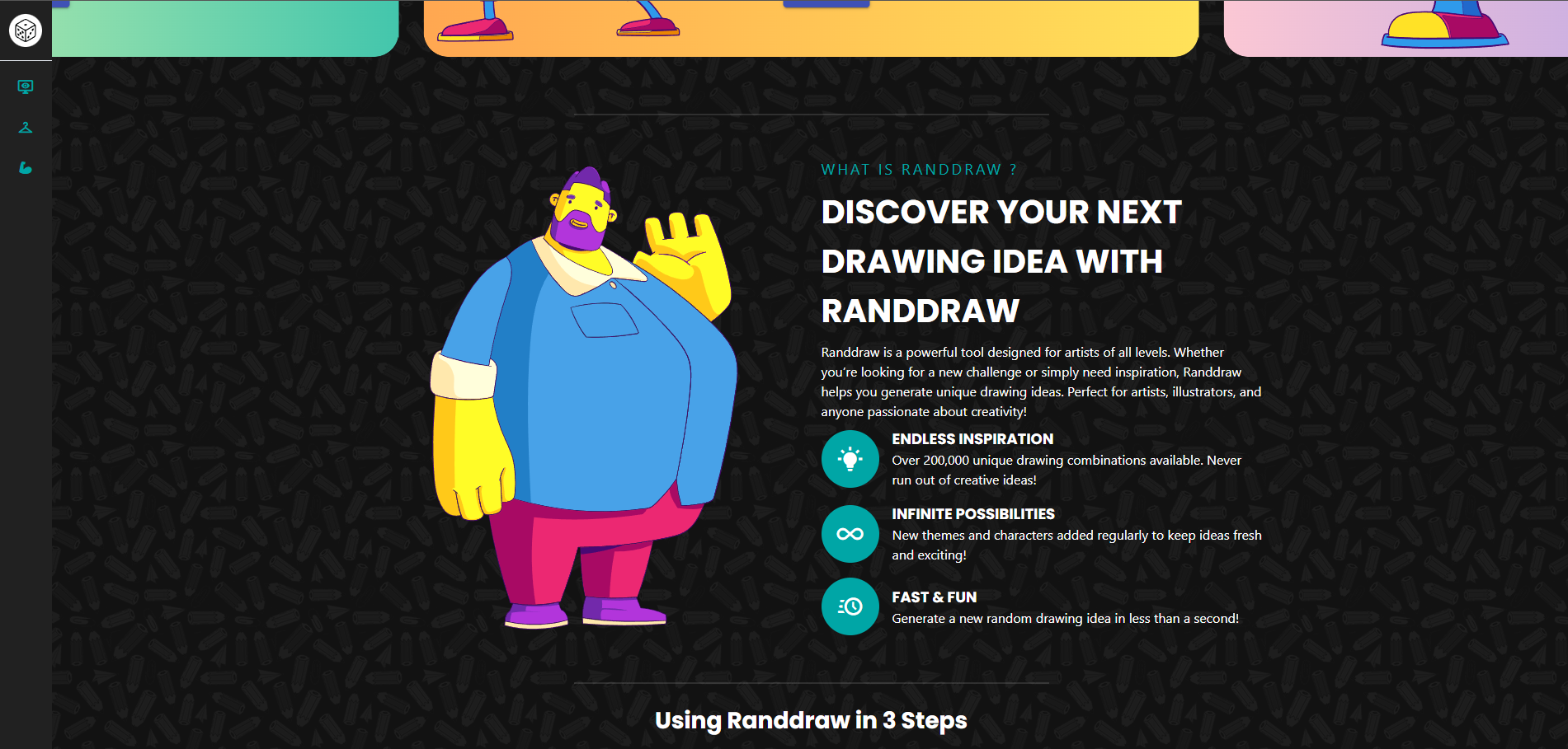 Randdraw - ¡Obtenga ideas de dibujo instantáneo con indicaciones aleatorias! media 2