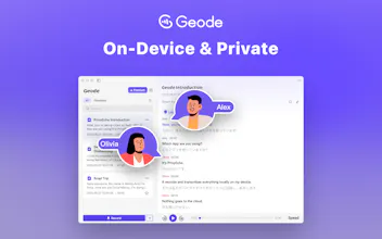 Geode — AI Transcription, No Cloud gallery image