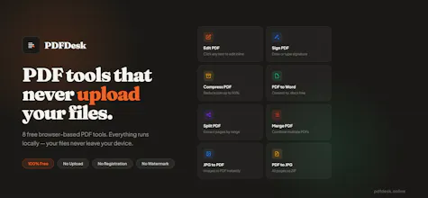 PDFDesk — Free Online PDF Tools gallery image