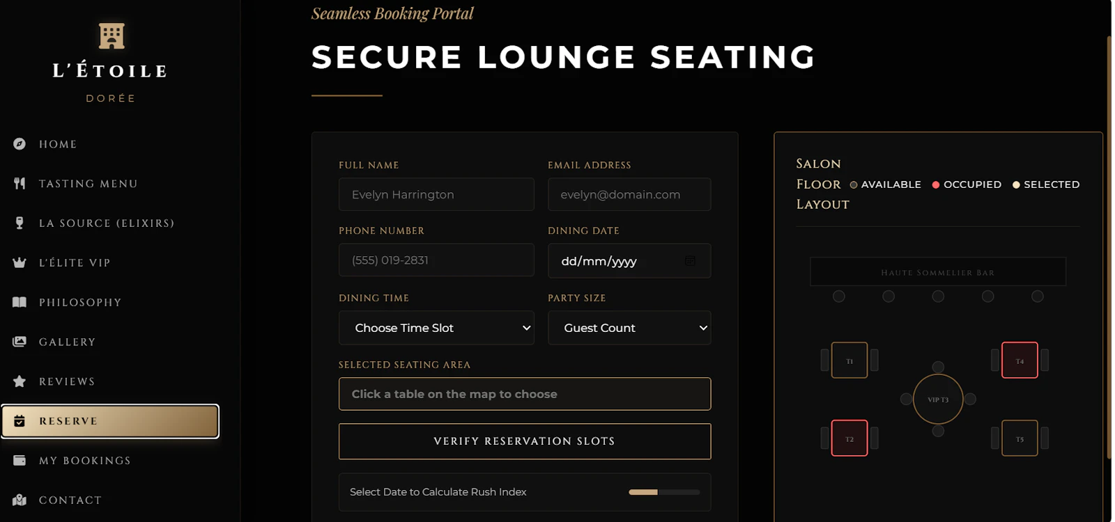  Premium Restaurant website template screenshot 7