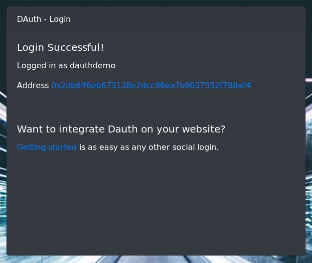 DAuth - Login using Ethereum media 2