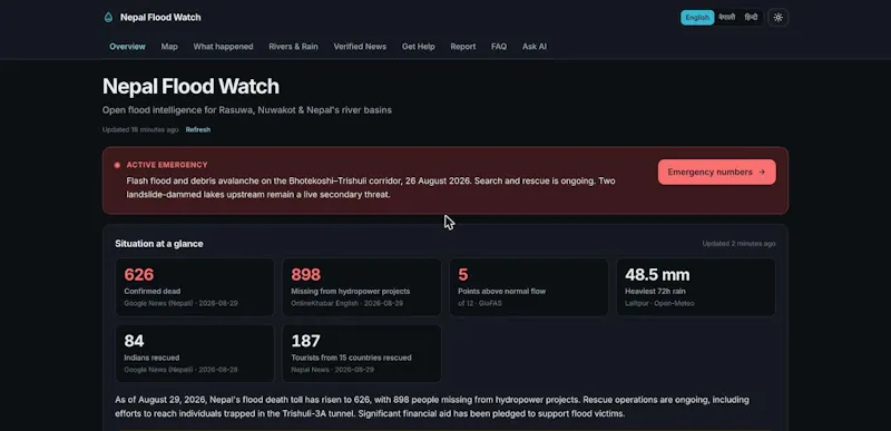 Nepal Flood Watch screenshot 3