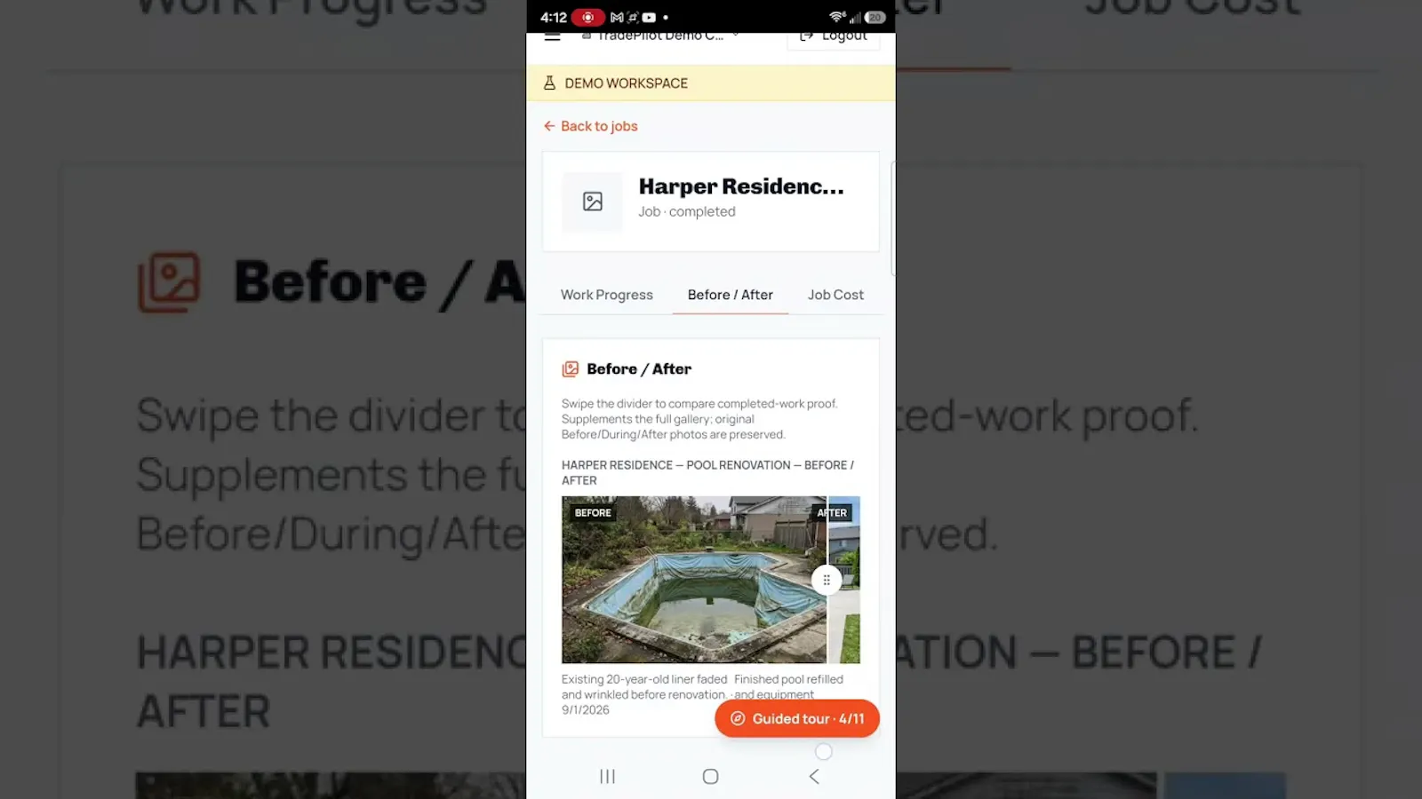 TradePilot AI for Contractors screenshot 1 (video preview)