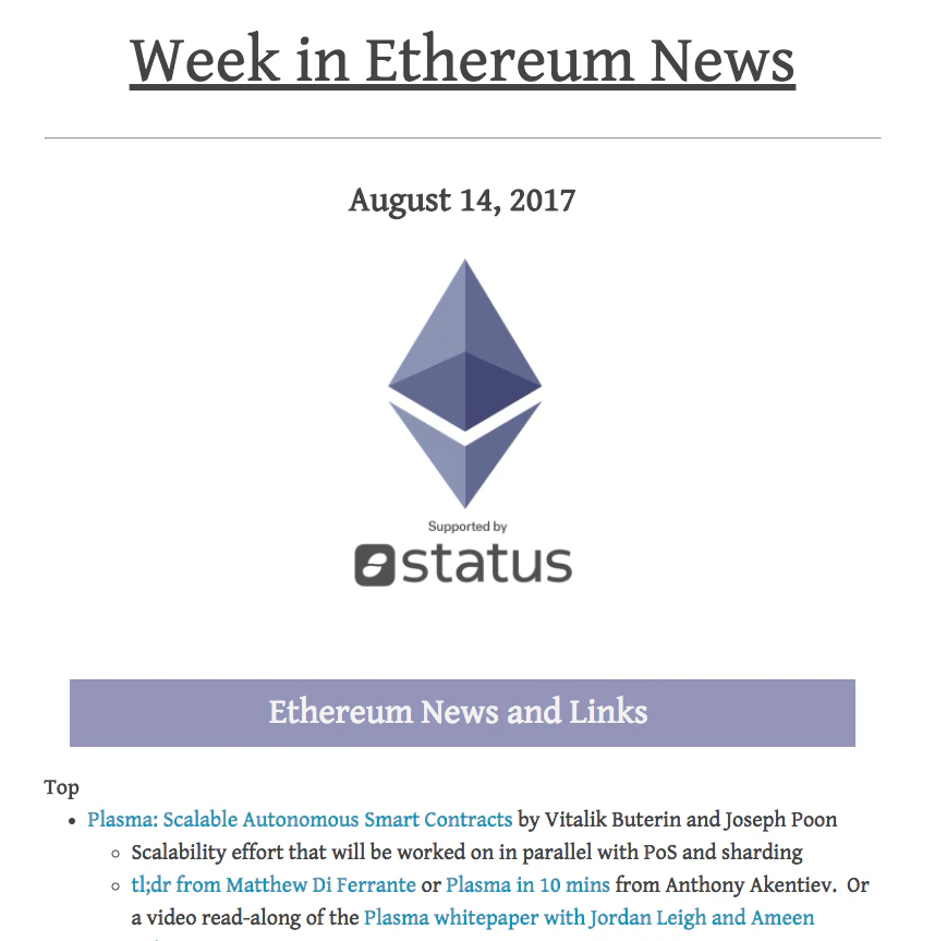 Week in Ethereum News