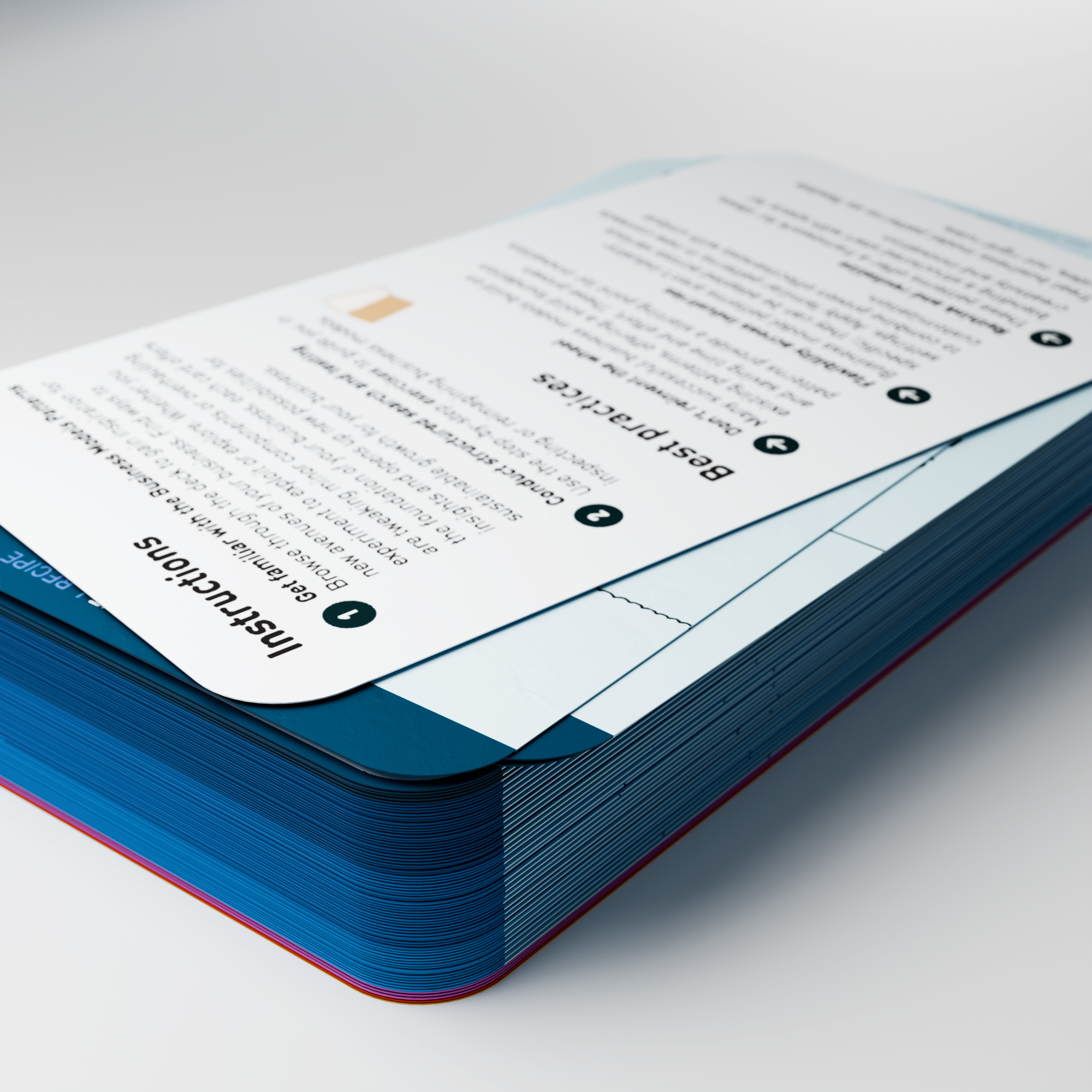 Deck de carte des modèles de modèle commercial media 4