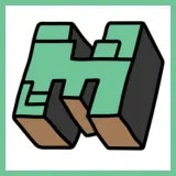 Minecrft PE v1.21.100.25 Performance Hub - Product Hunt launch logo and brand identity