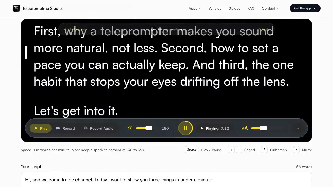 Telepromptme Online Teleprompter gallery image