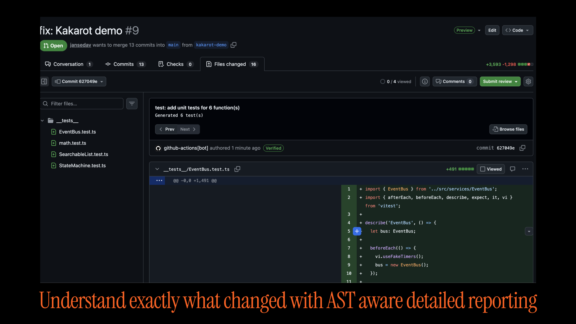 Kakarot CI - Main product screenshot demonstrating key features and user interface
