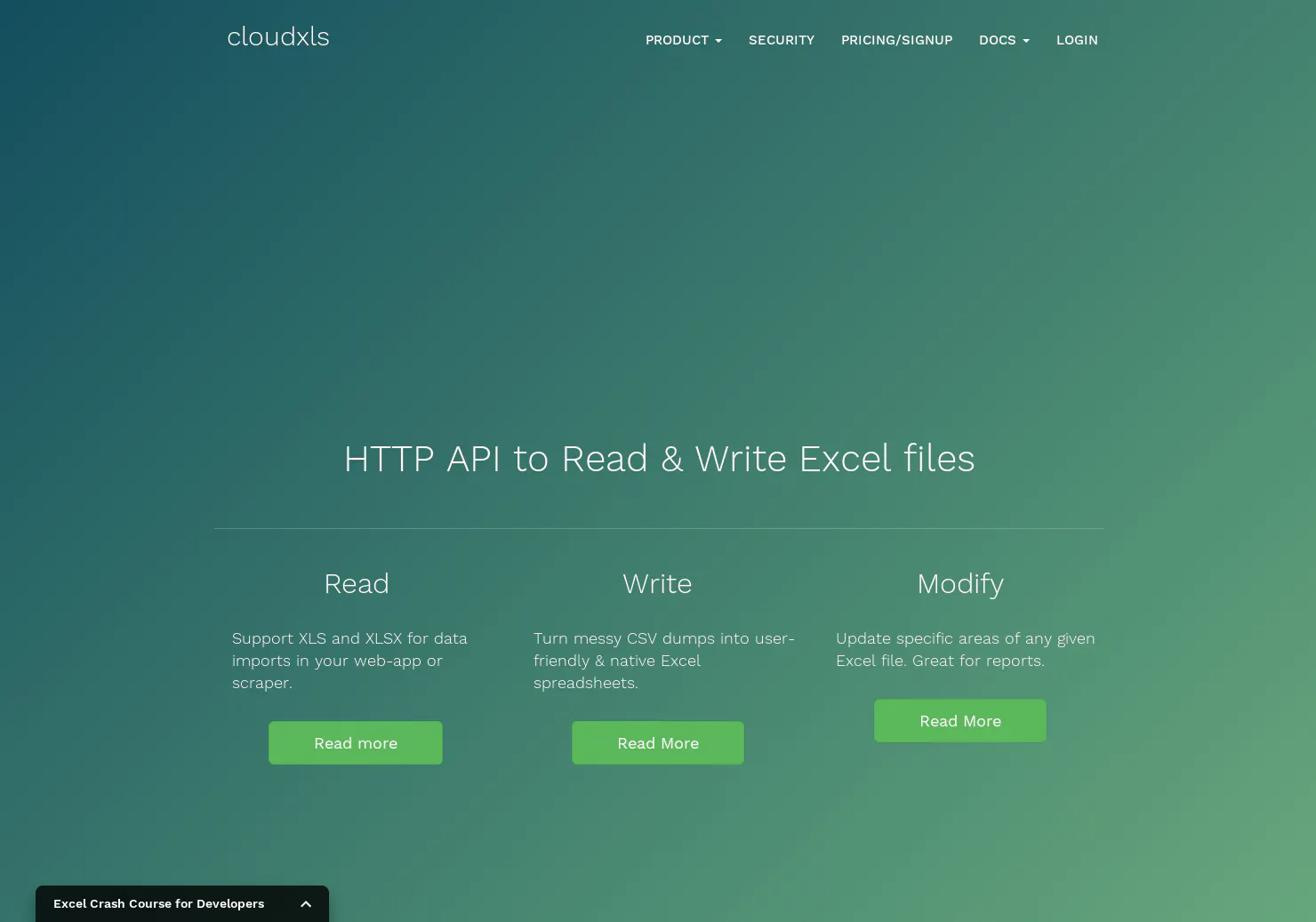 cloudXLS