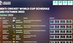 Cricket World Cup Schedule image