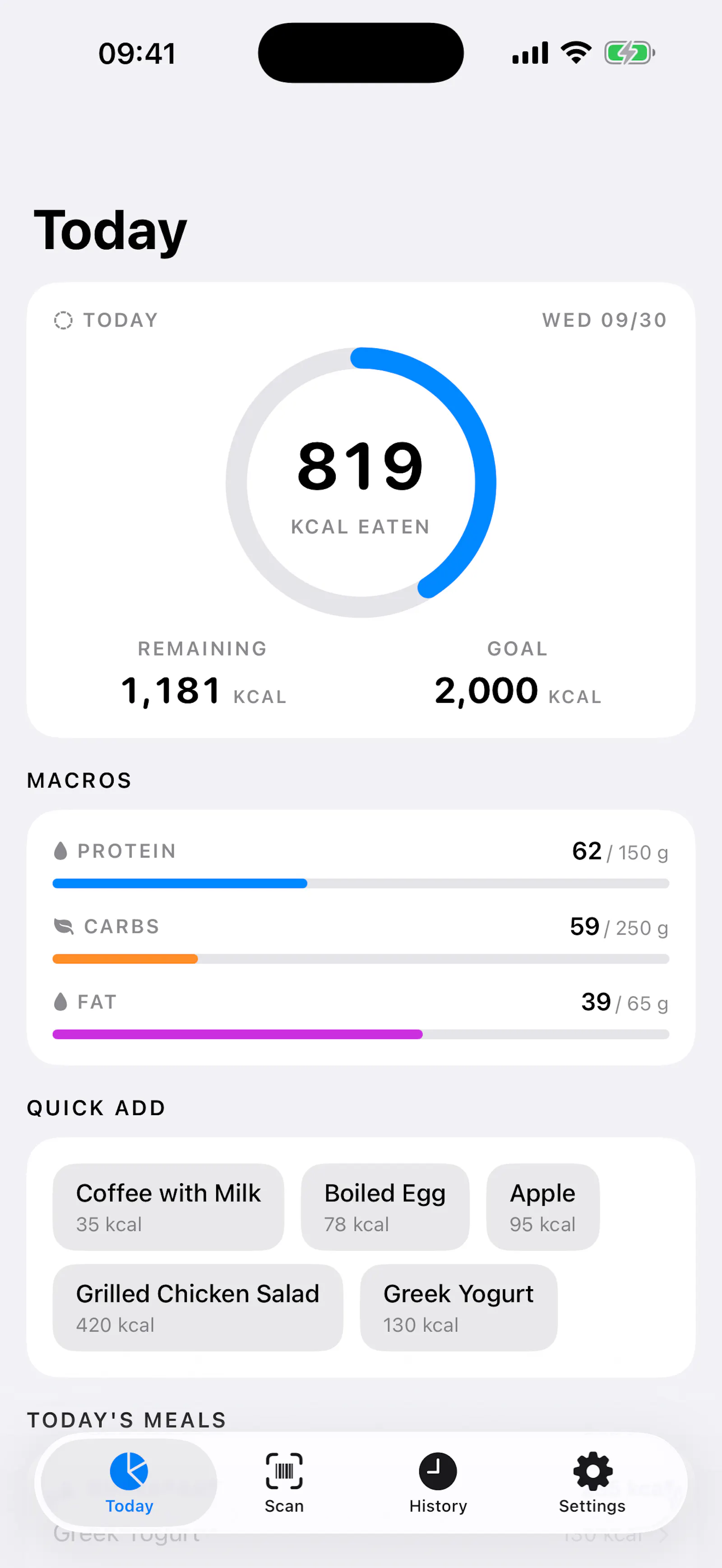 SnapCal — A Free Calorie Tracker screenshot 3