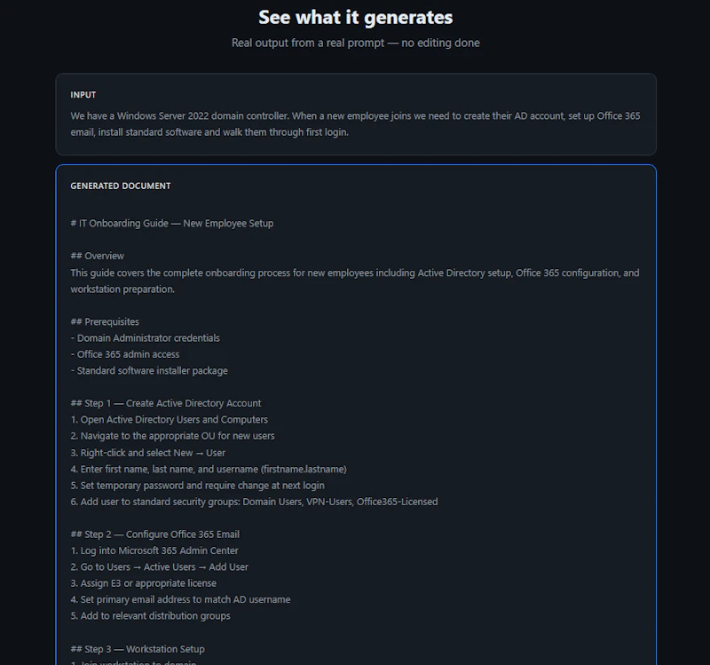 ITDoc Generator screenshot 2
