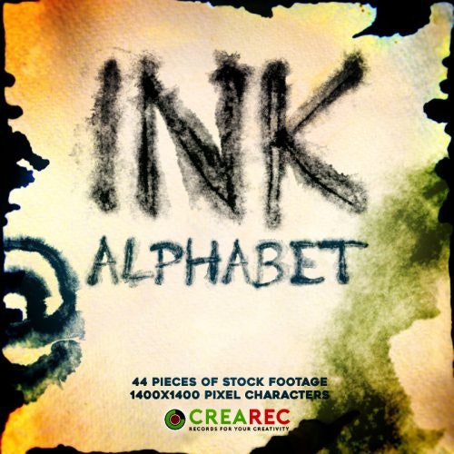 Ink Alphabet Animated stock footage text
