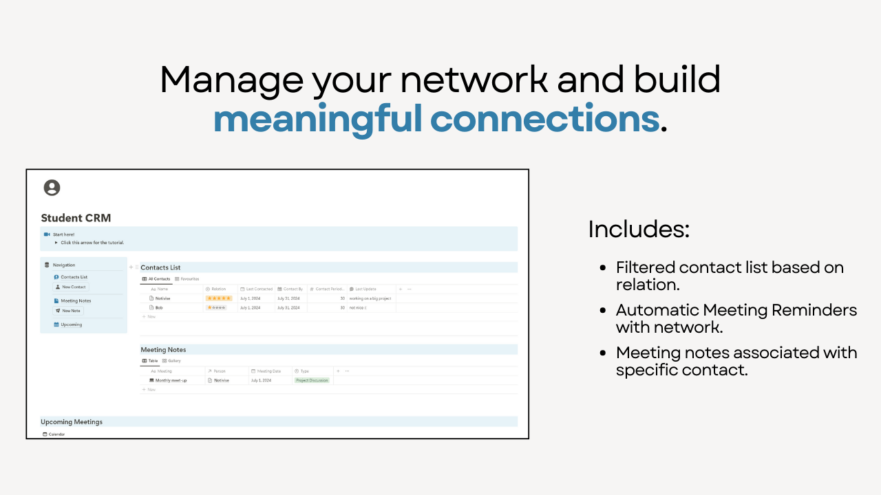 Notion Student Dashboard gallery image