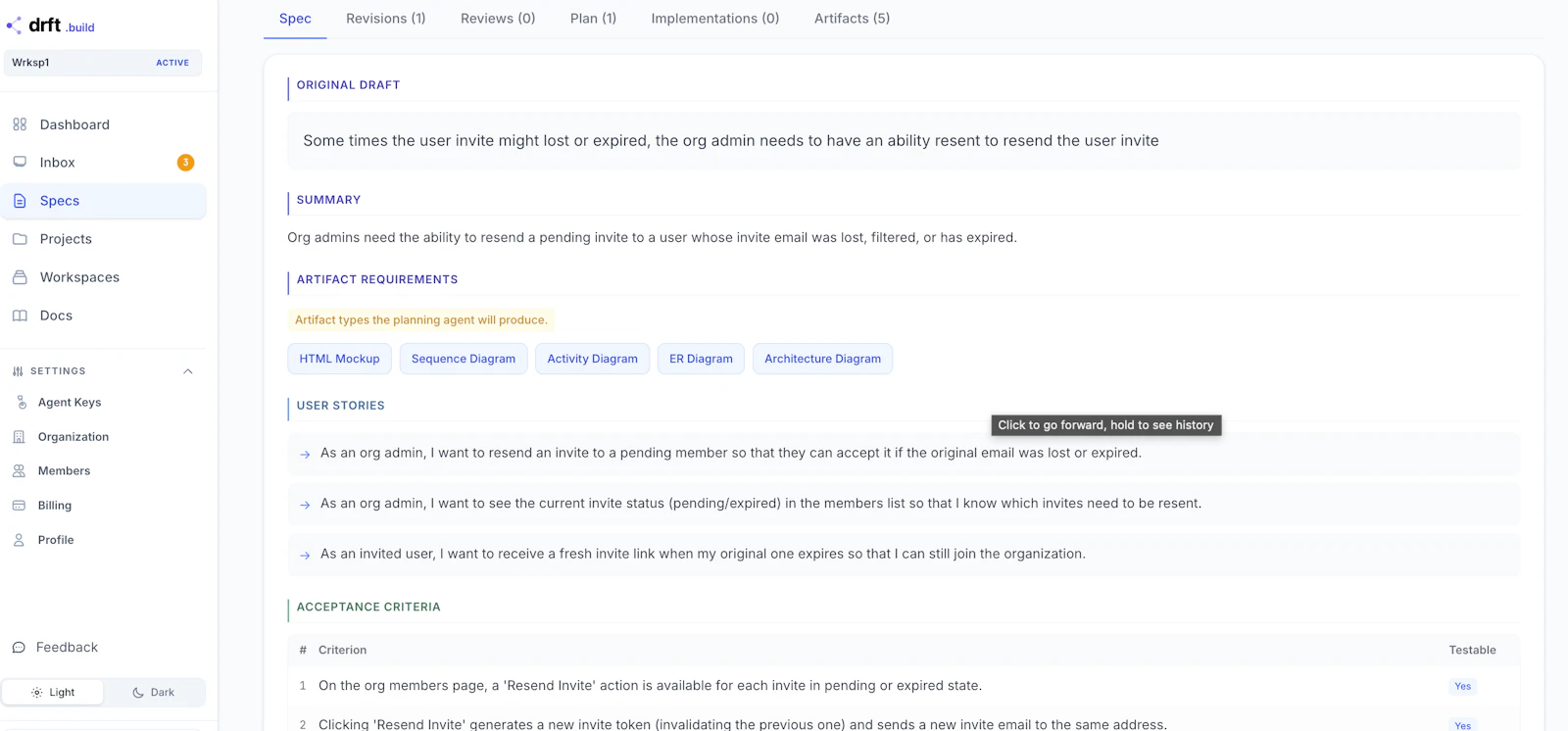 DRFT.build screenshot 2