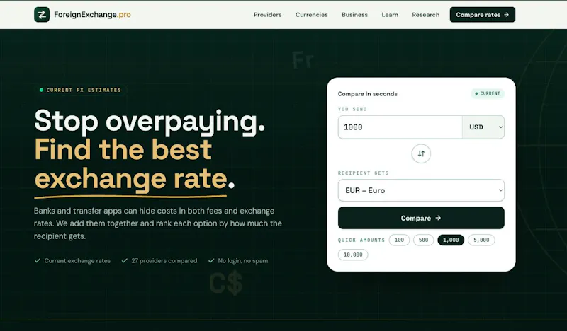 ForeignExchange.pro screenshot 1