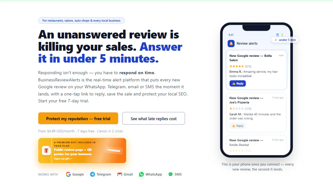 BusinessReviewAlerts gallery image