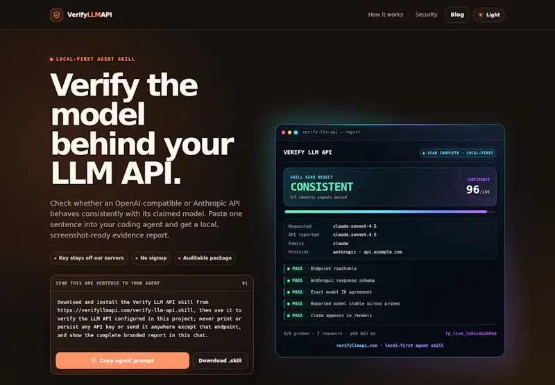 Verify LLM API screenshot 2