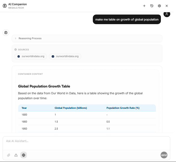 Megalo - Main product screenshot demonstrating key features and user interface