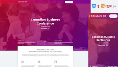 Attitude HTML UI Kit gallery image