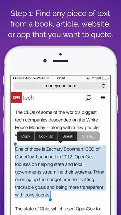 Excerpt for iOS gallery image