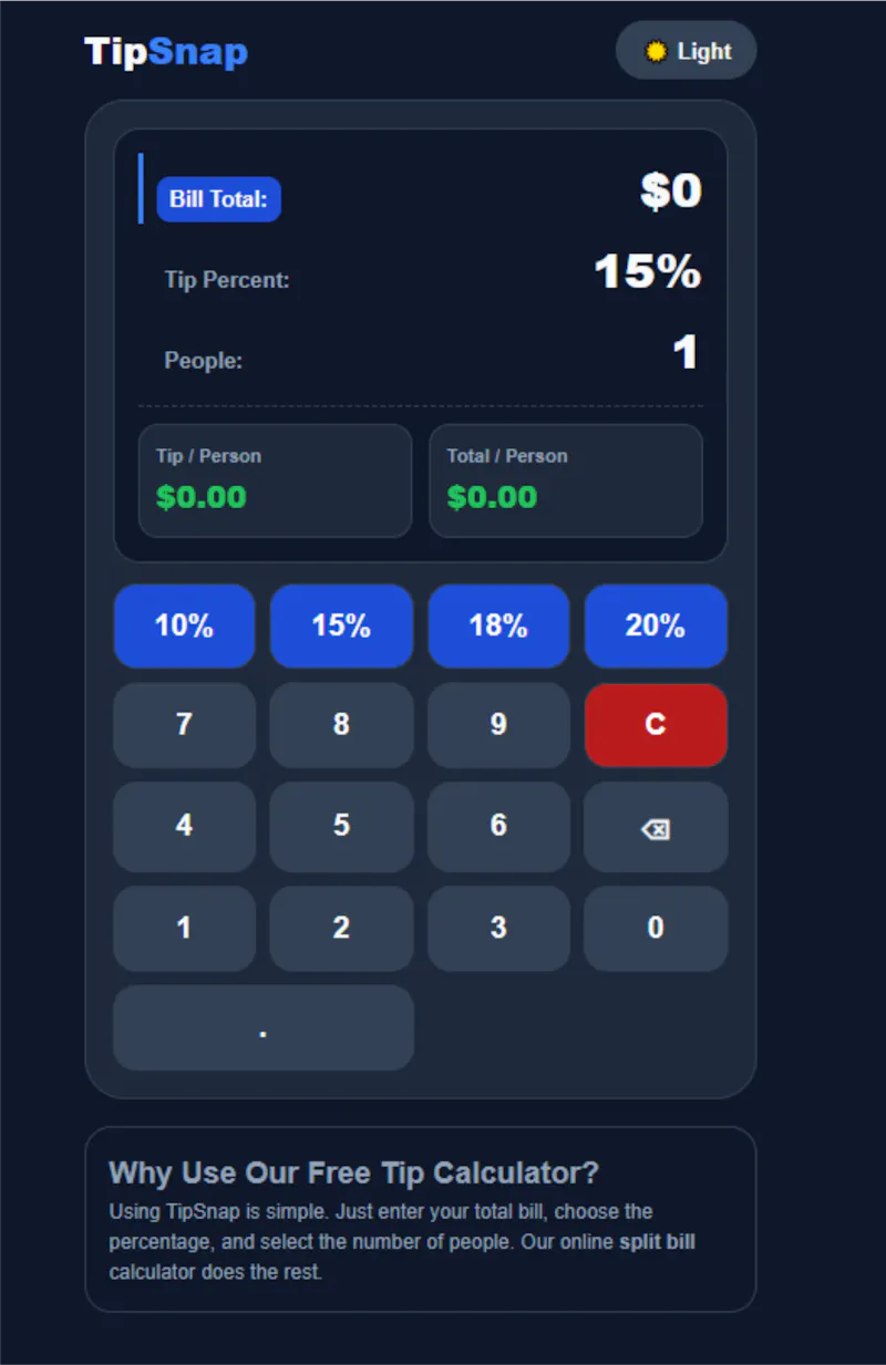 TipSnap screenshot 1