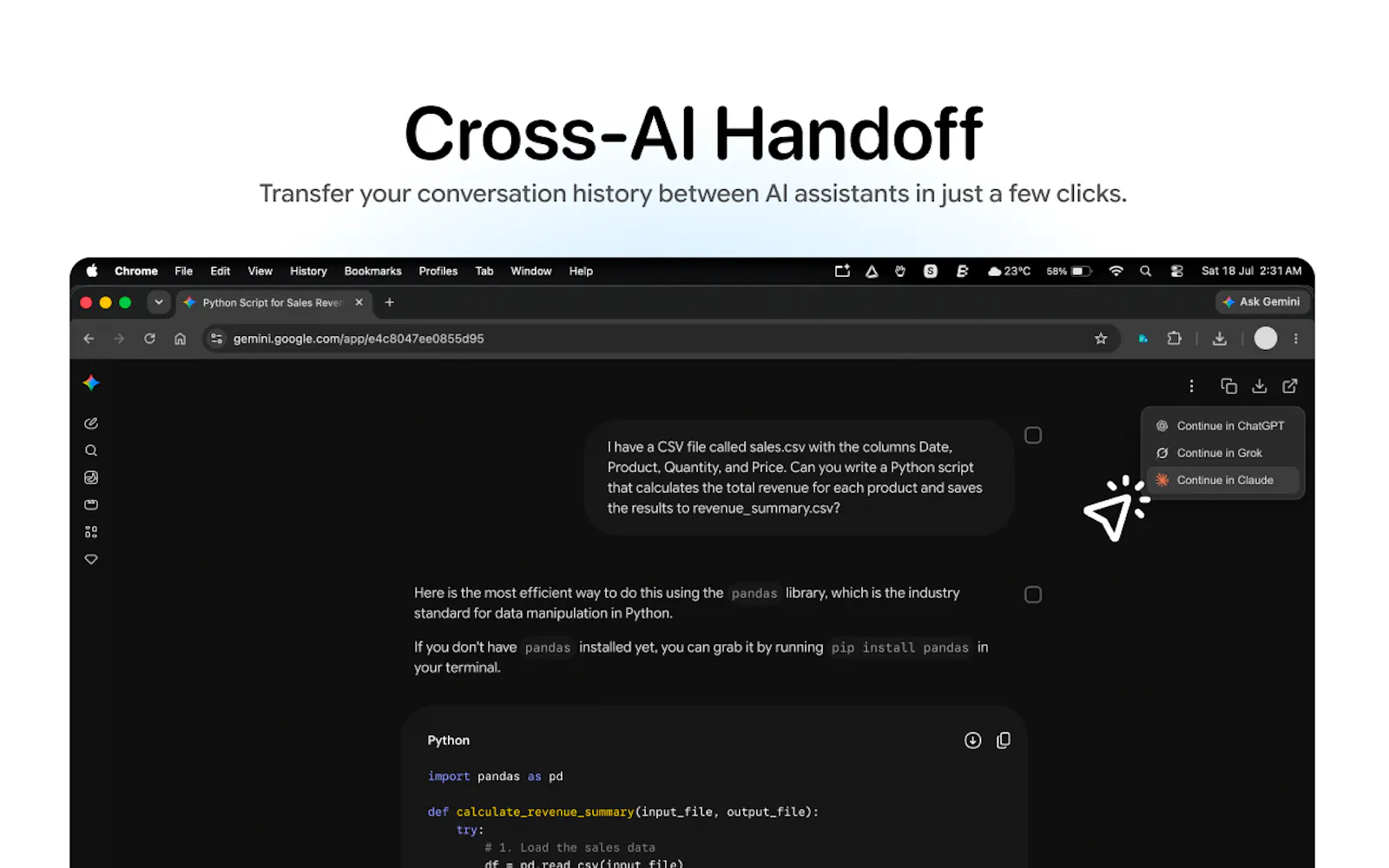ConvoVault : AI Chat Exporter screenshot 2
