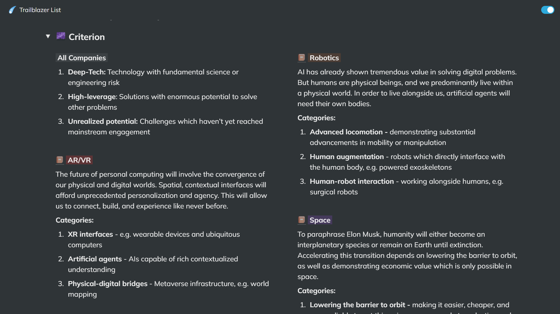 Trailblazer List gallery image