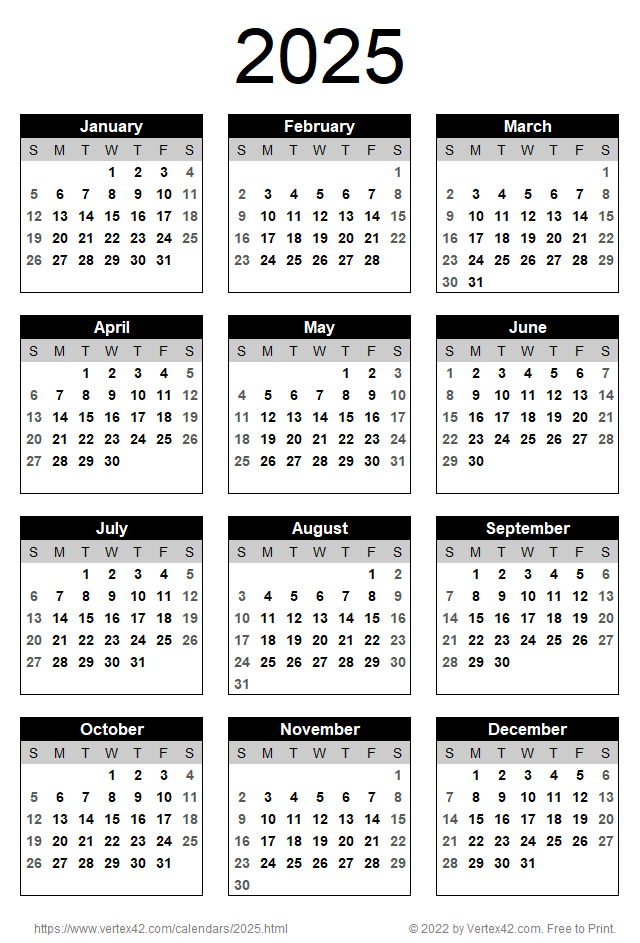 Februari 2025 kalendar media 1
