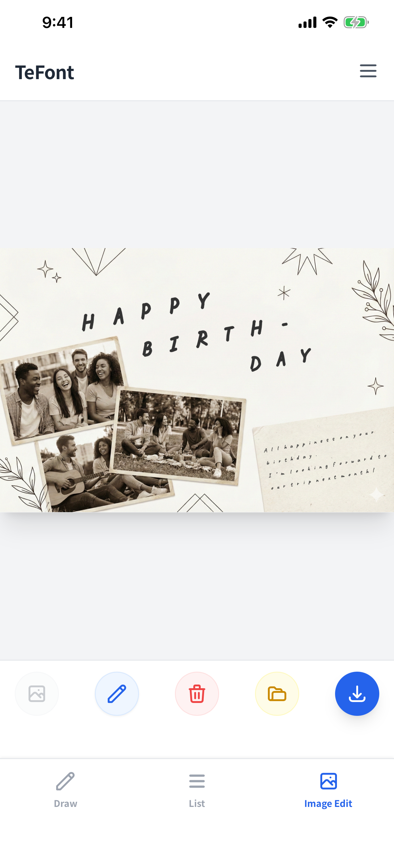 TeFont - Screenshot 3 showing product features and functionality