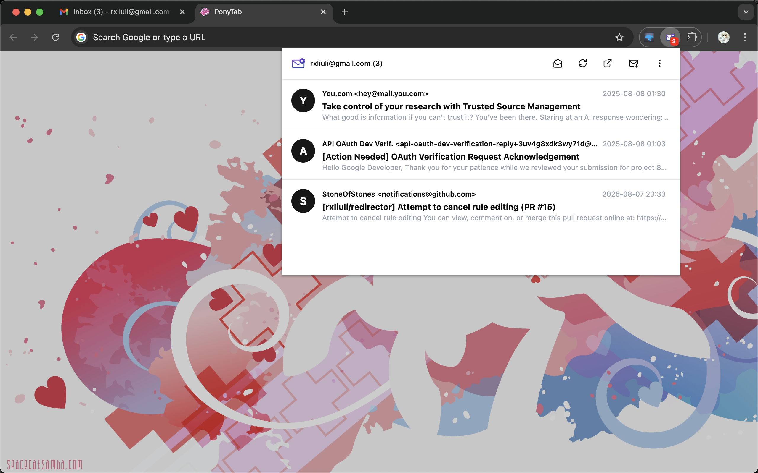 وسائط Gmail Notifier 1