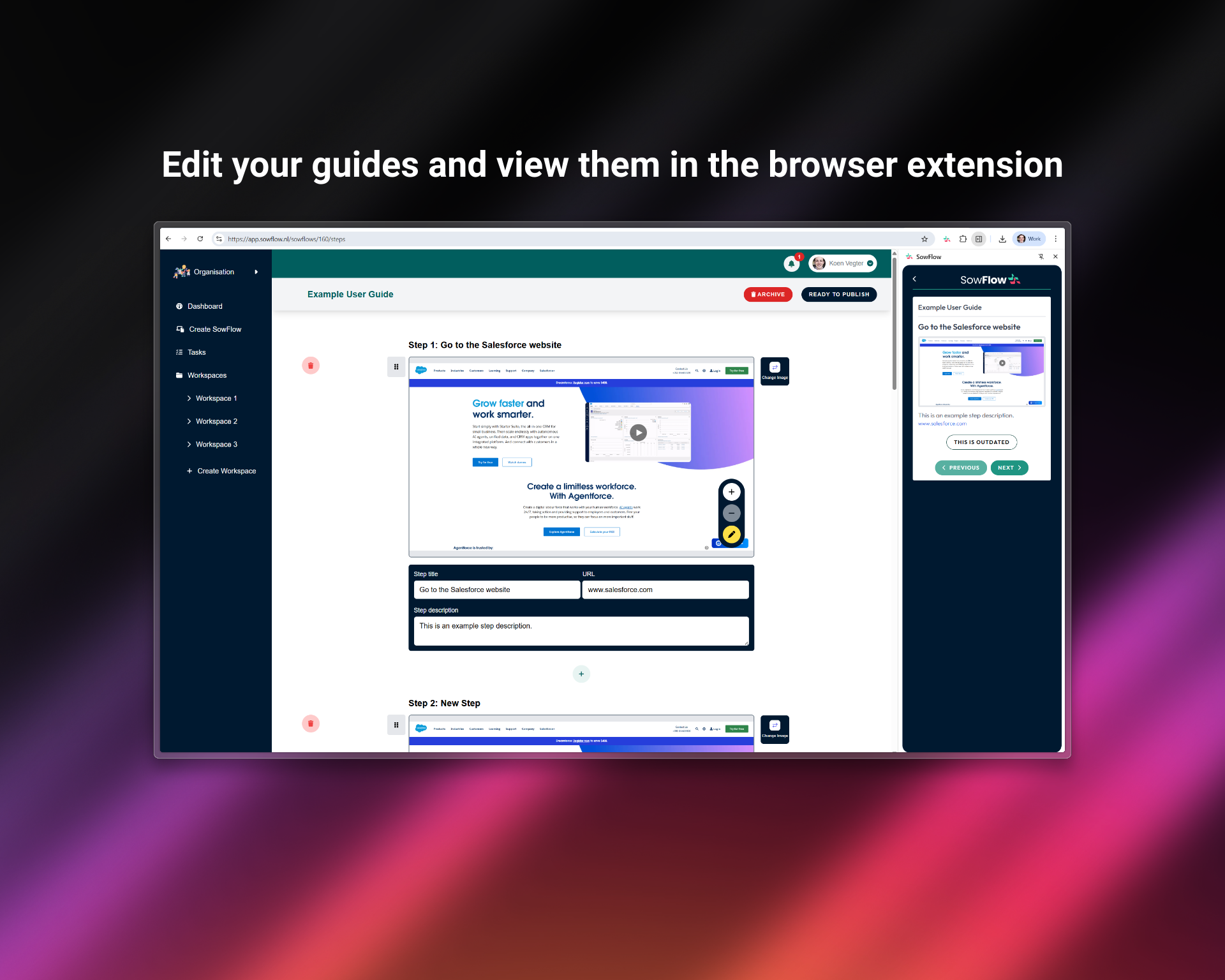 Média Sowflow - Documenter les guides étape par étape et les tenir facilement à jour! 4