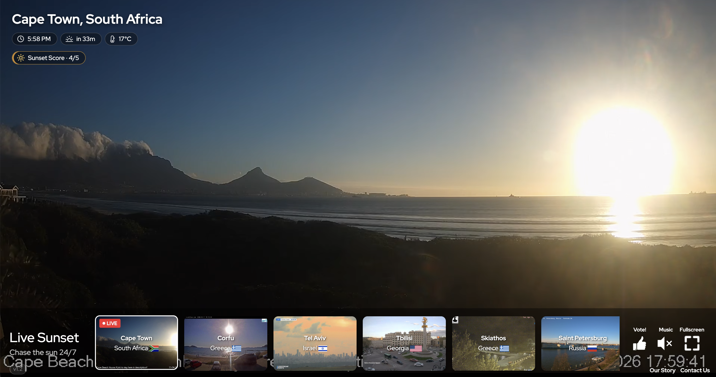 LiveSunset - Streaming Sunsets 24/7 gallery image