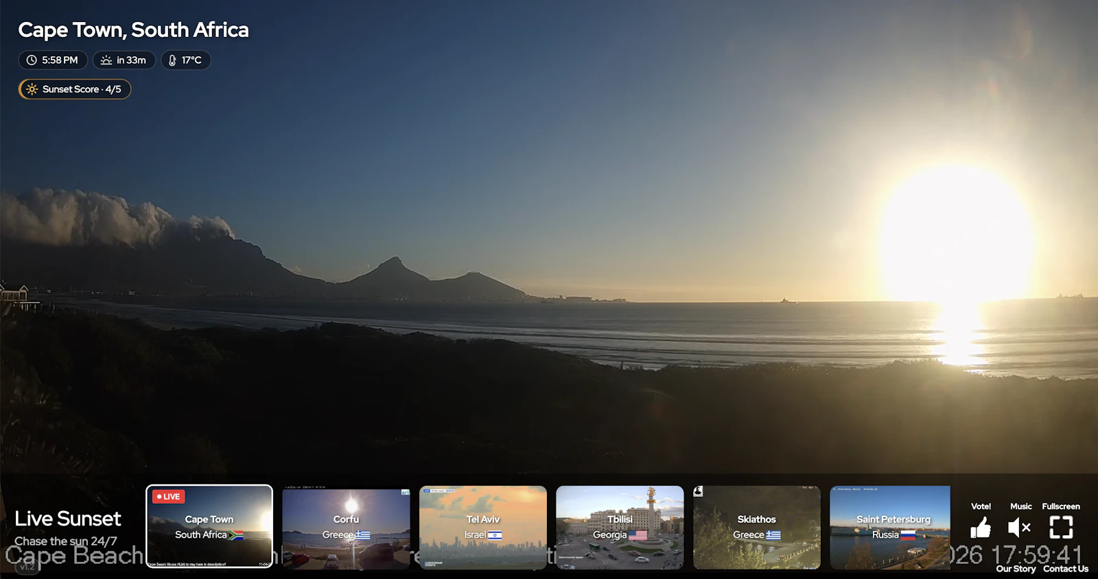 LiveSunset - Streaming Sunsets 24/7 screenshot 3