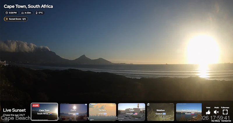 LiveSunset - Streaming Sunsets 24/7 screenshot 3
