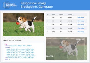 Responsive Image Breakpoints Generator gallery image