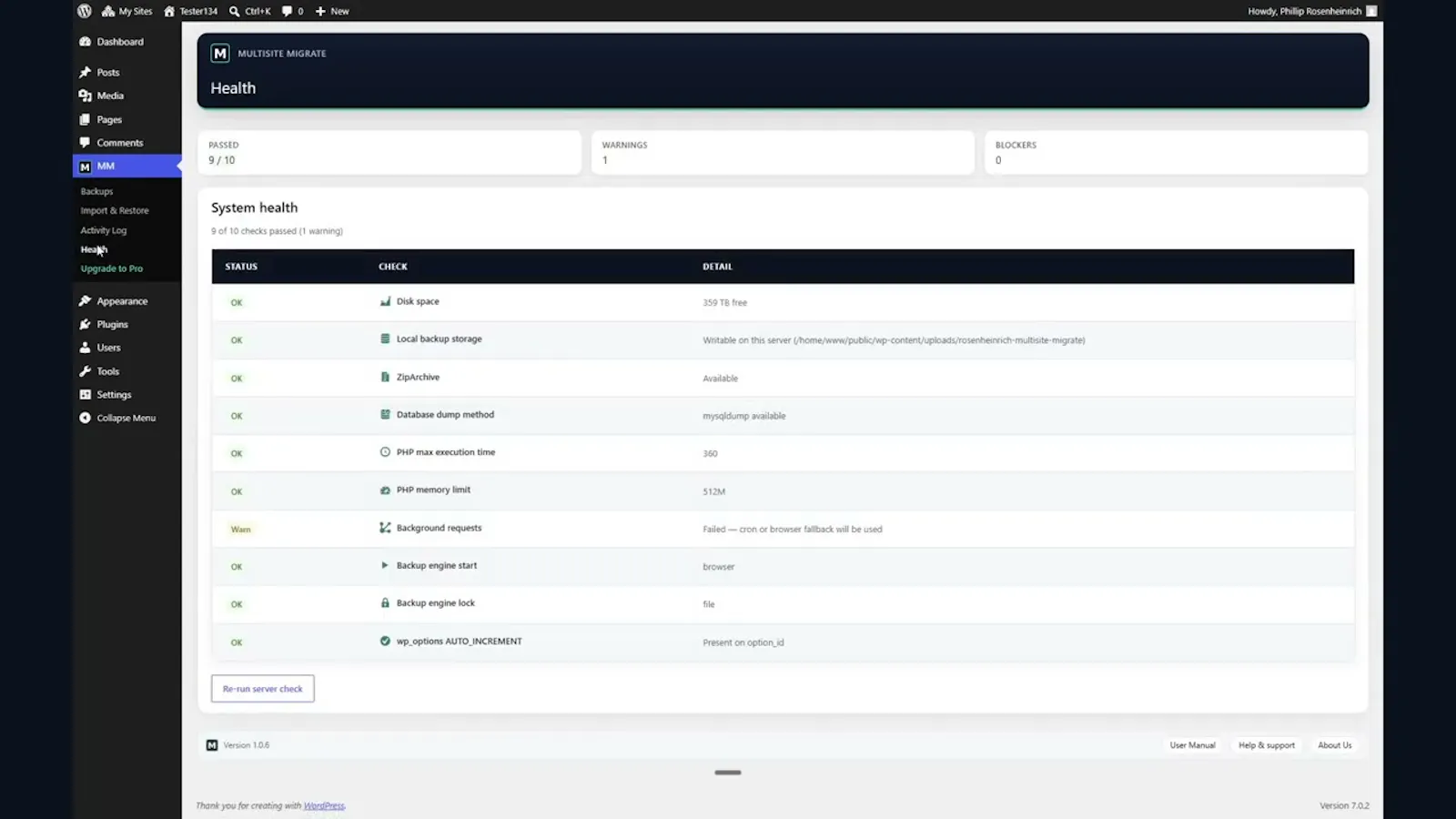 Multisite Migrate screenshot 1 (video preview)