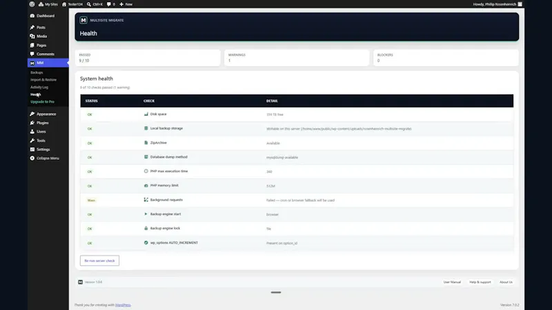 Multisite Migrate screenshot 1 (video preview)