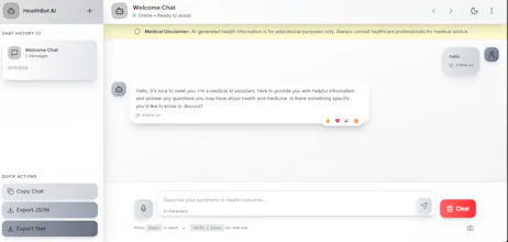 Symptom Checker Chatbot gallery image