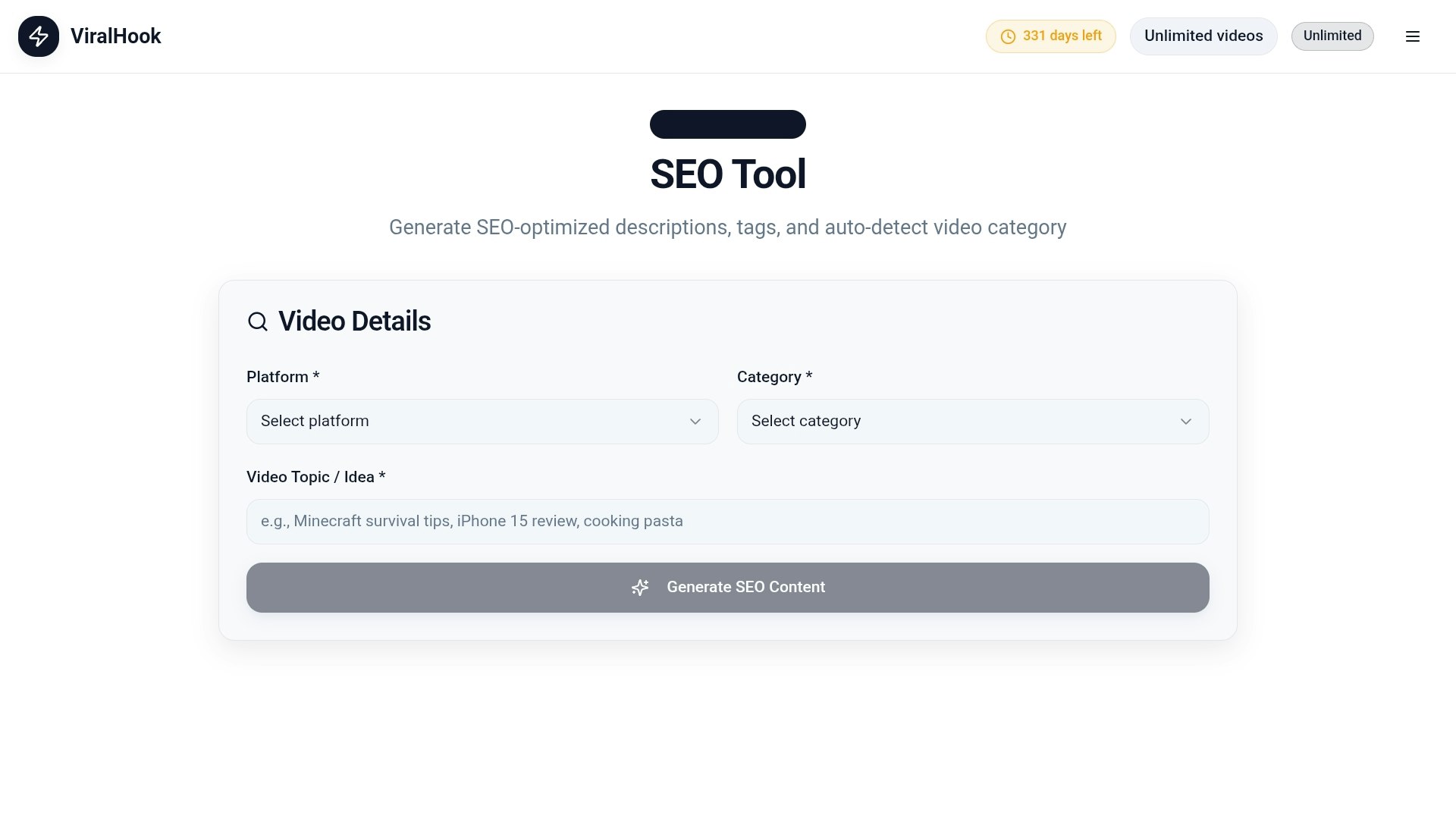 ViralHook AI gallery image