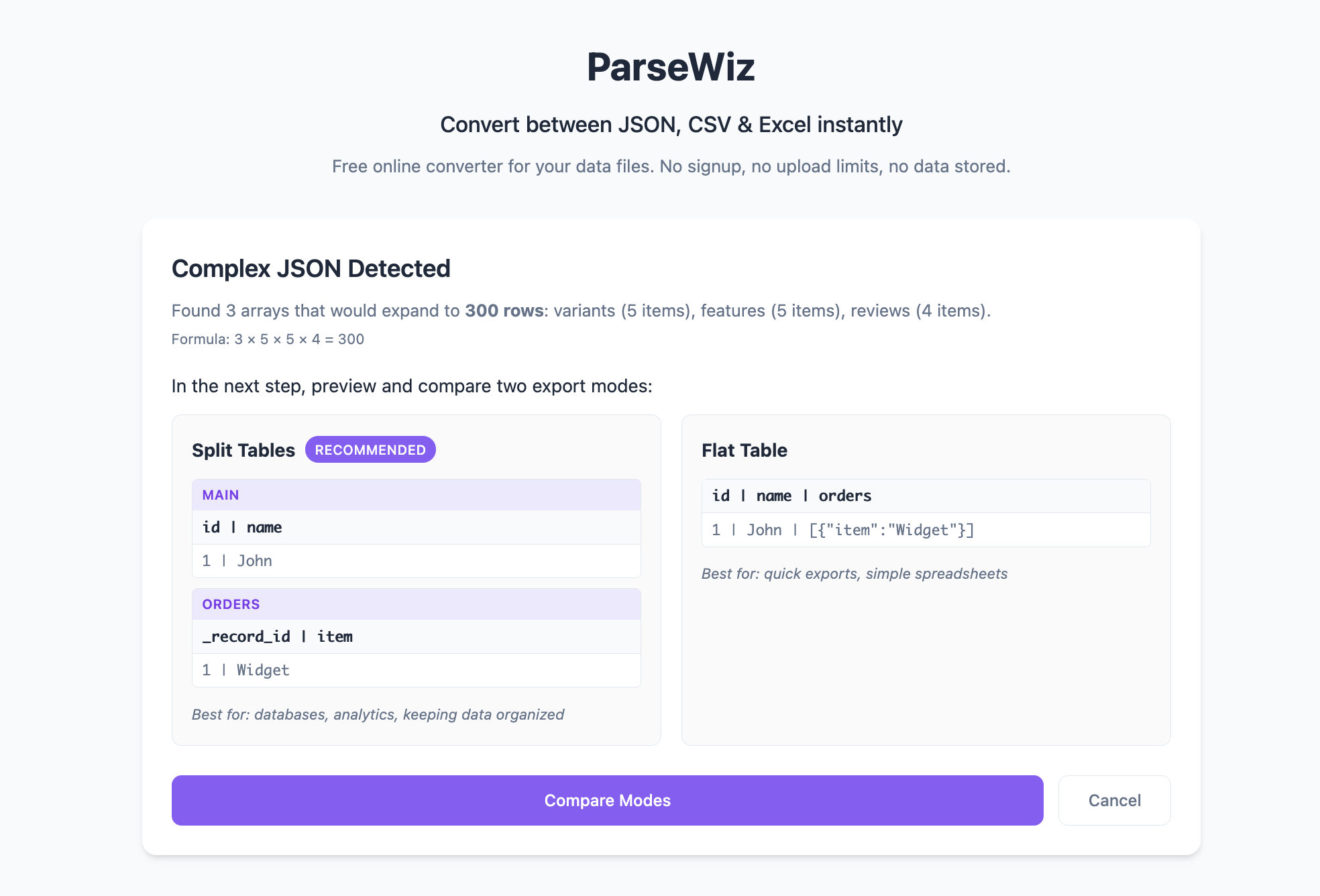 ParseWiz - Screenshot 5 showing product features and functionality