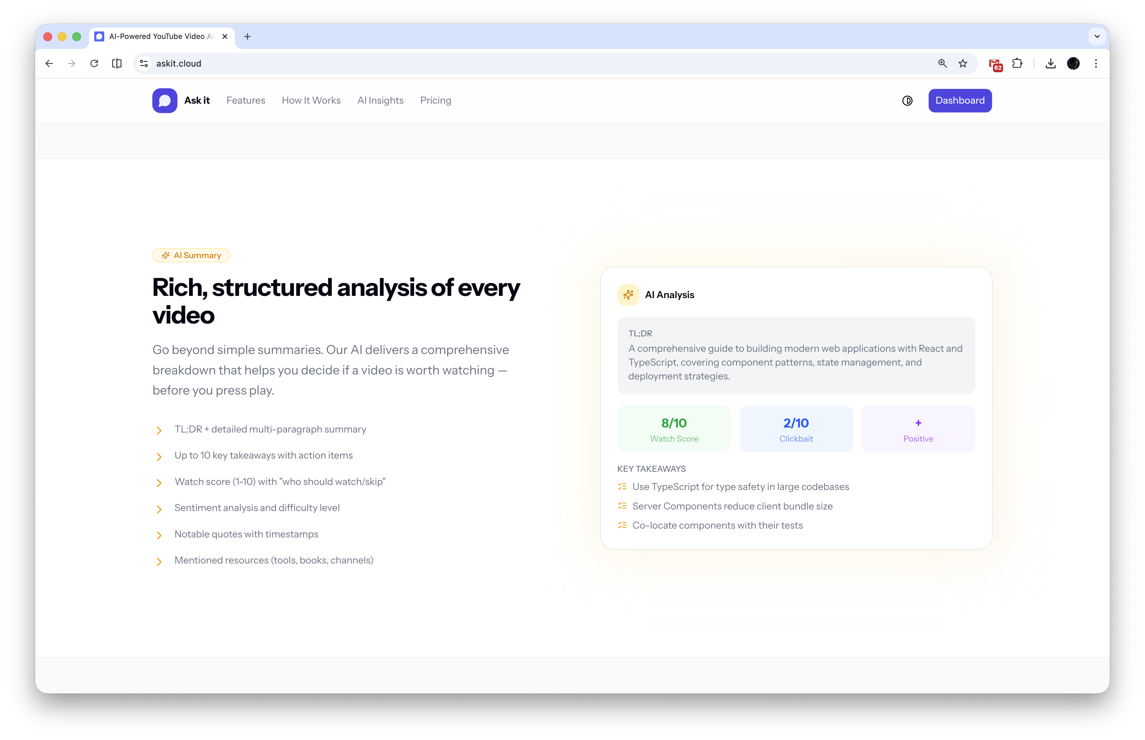 Ask it — Understand YouTube Faster gallery image