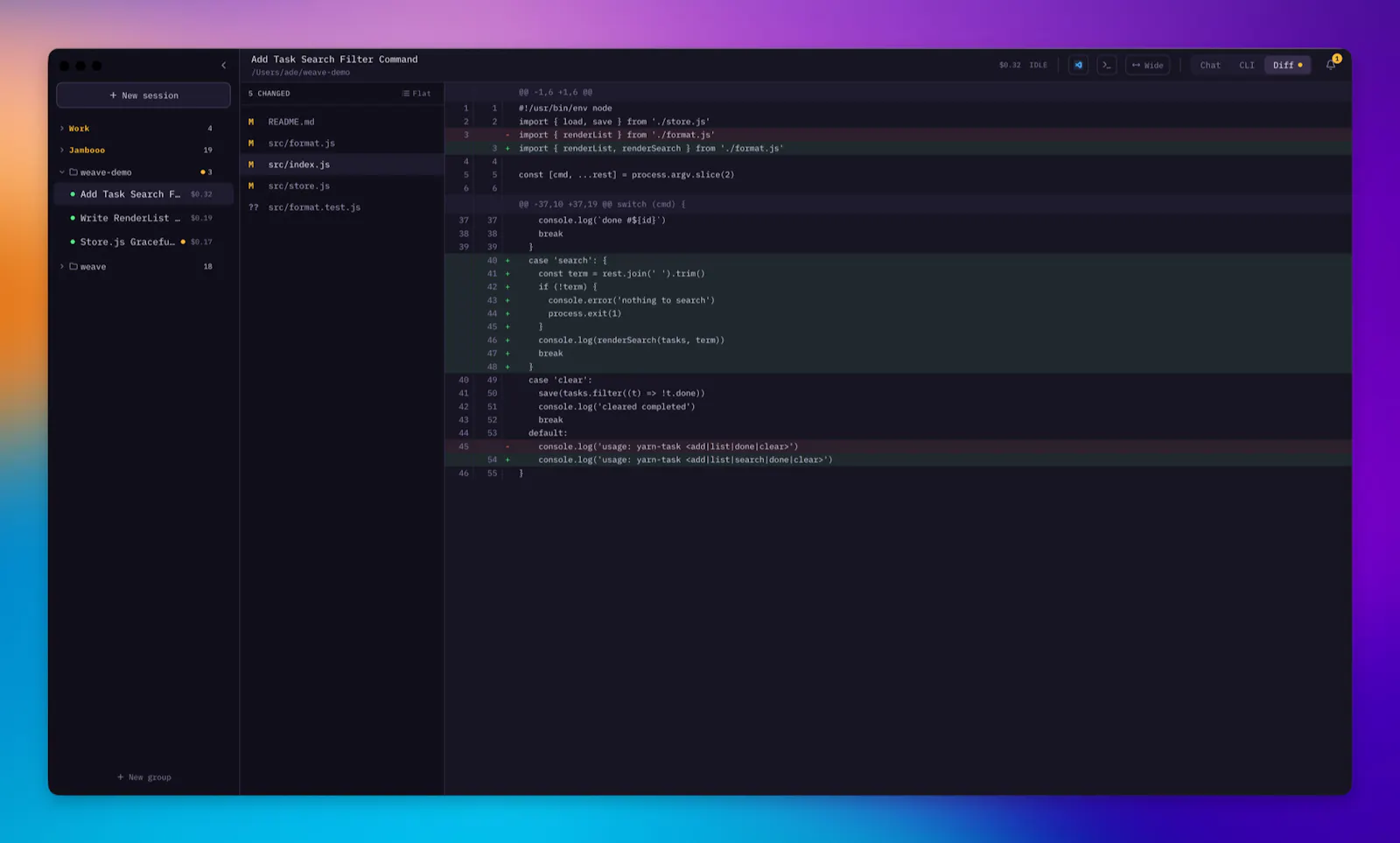 Weave screenshot 3