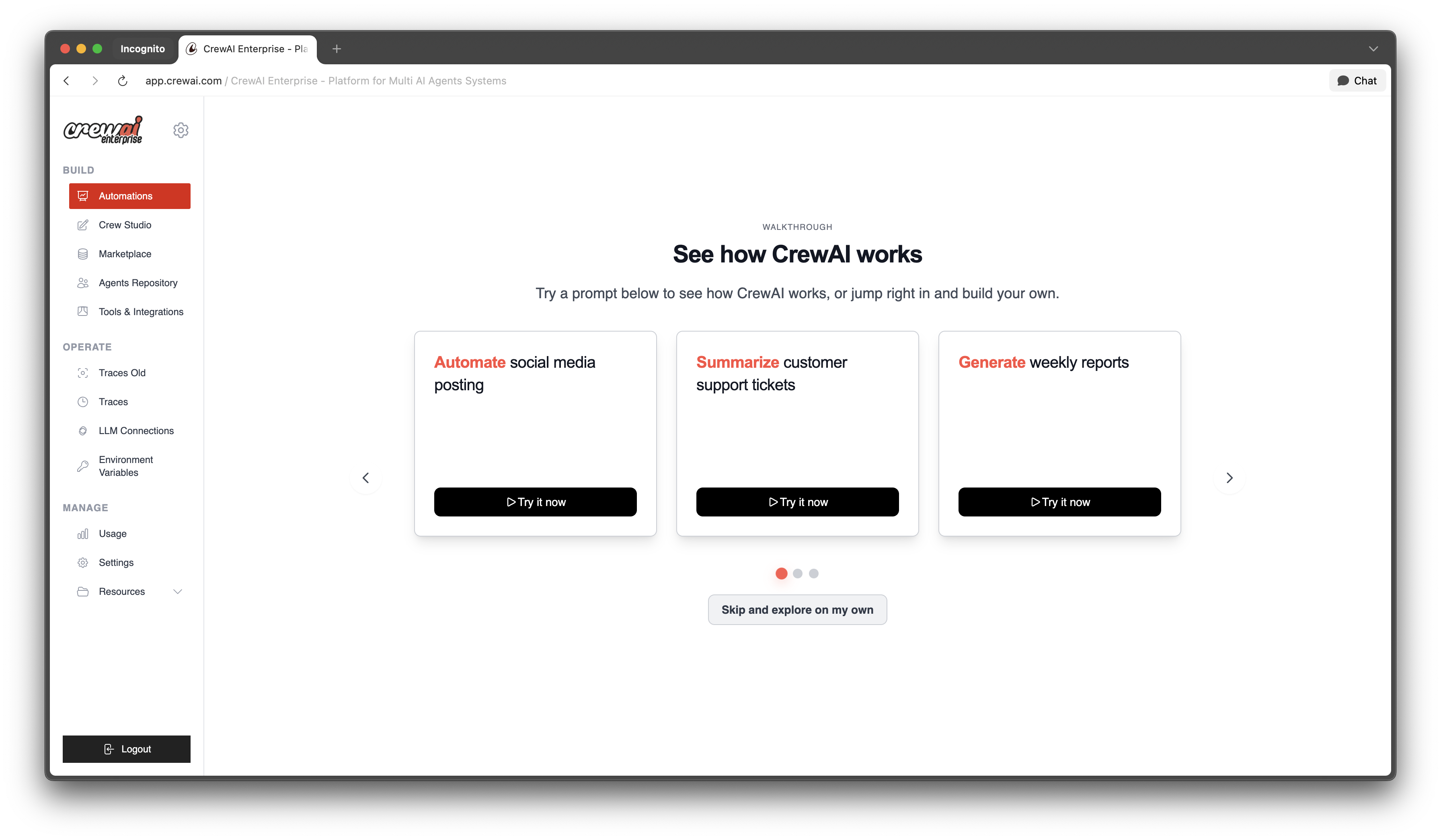 Média Crewai AMP - Plateforme de gestion des agents - Orchestrer les agents d'IA avec confiance, échelle et simplicité 8