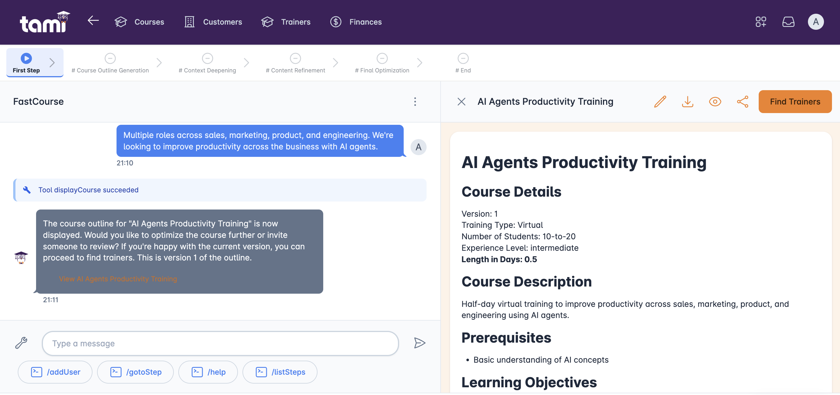 TryTami – Training Management Platform gallery image