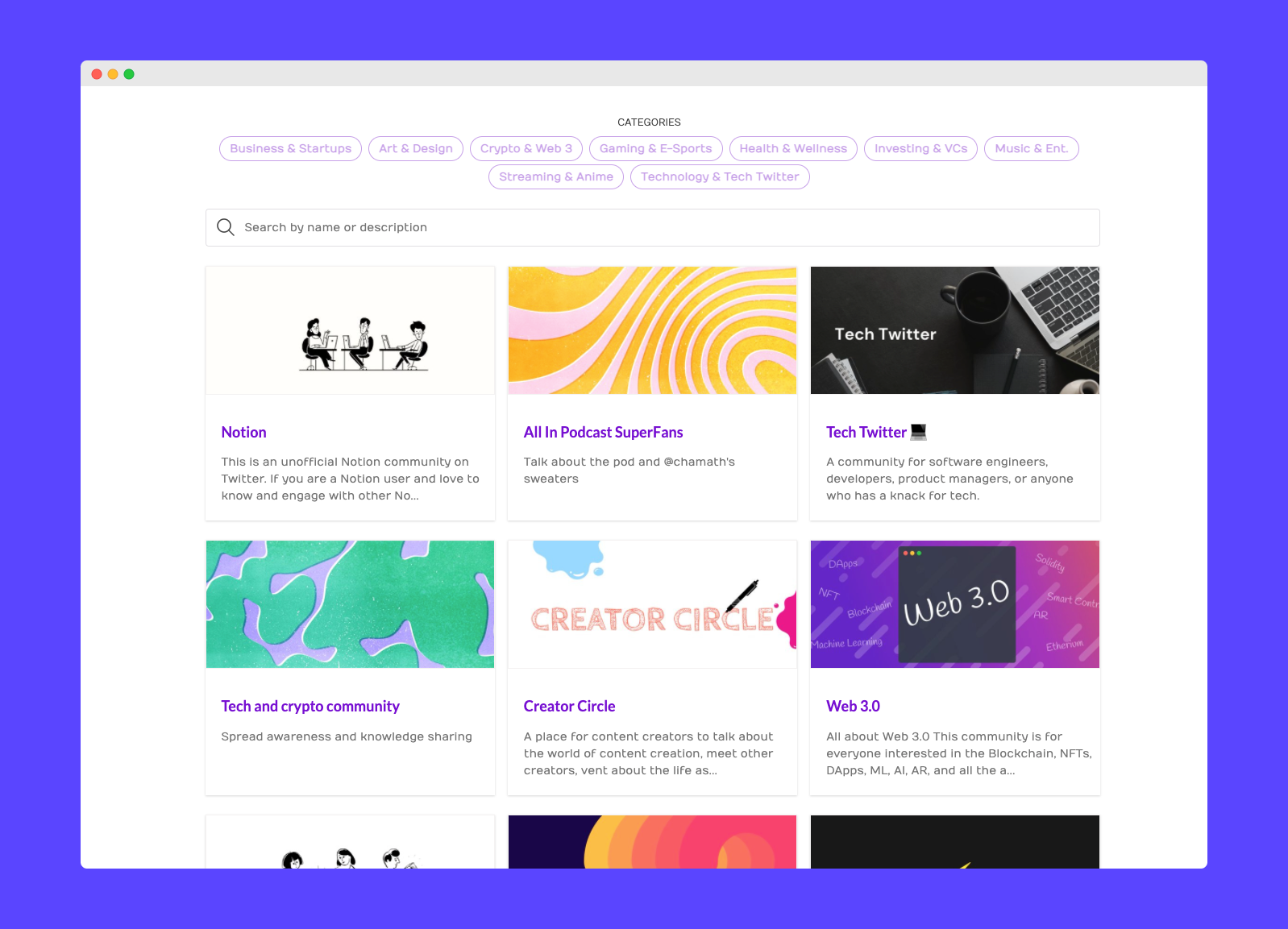 TwtrCommunities.com gallery image