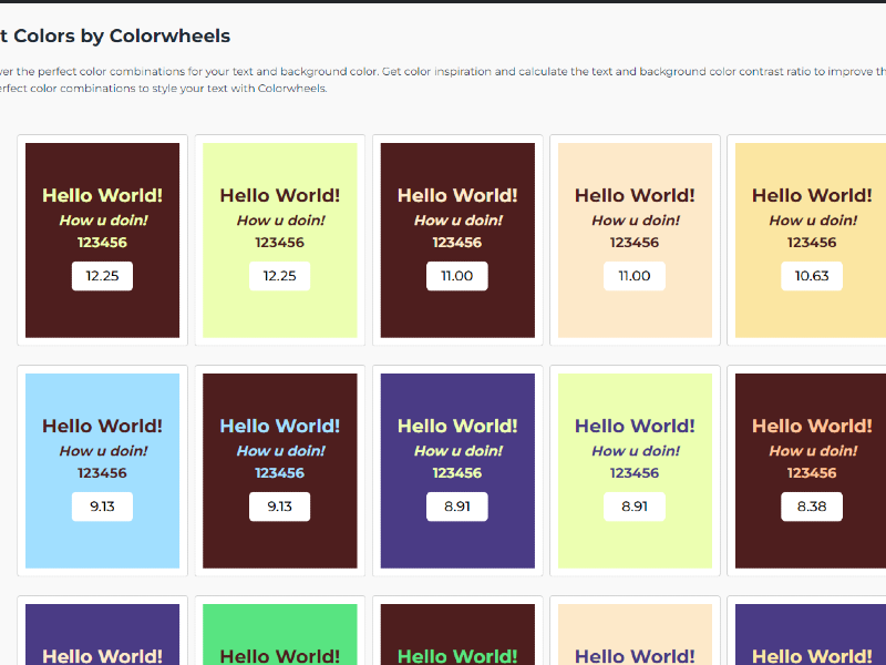 colorwheels.io - 프로젝트의 완벽한 컬러 팔레트를 발견하십시오 미디어 3